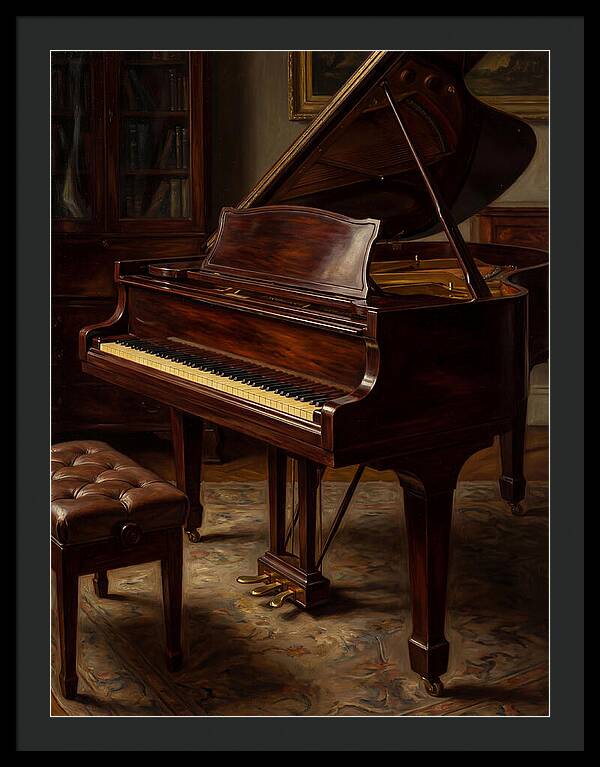 Elegant Grand Piano In A Cozy Room
