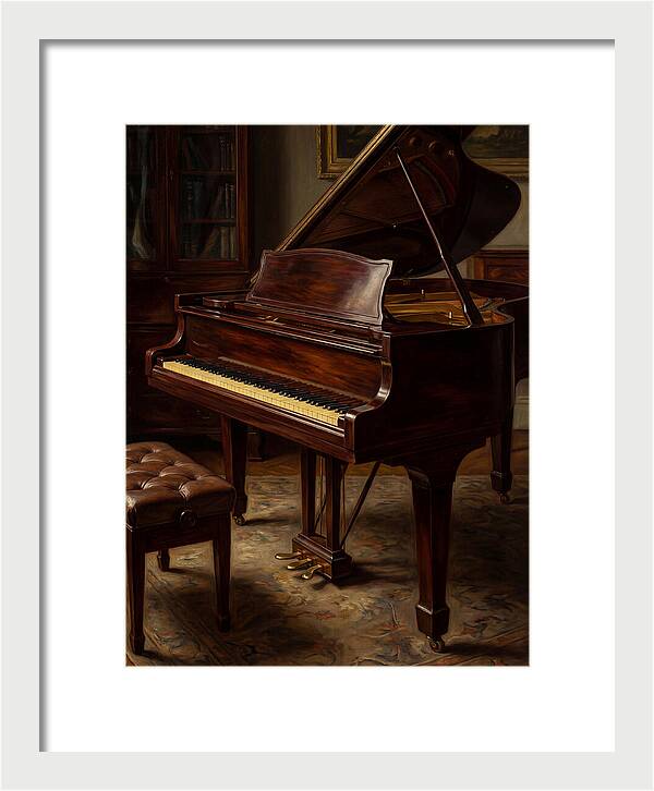 Elegant Grand Piano In A Cozy Room