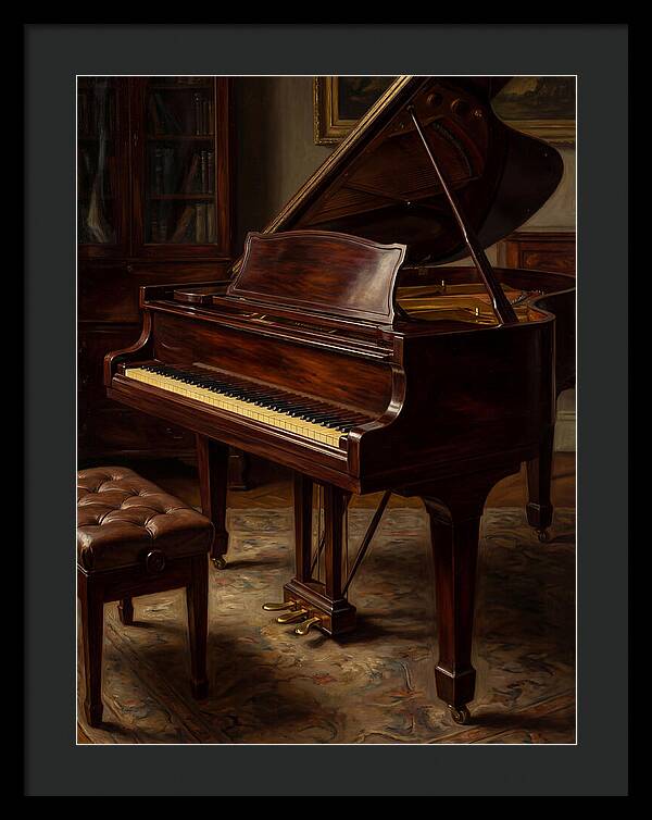 Elegant Grand Piano In A Cozy Room