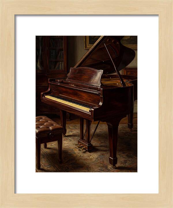 Elegant Grand Piano In A Cozy Room