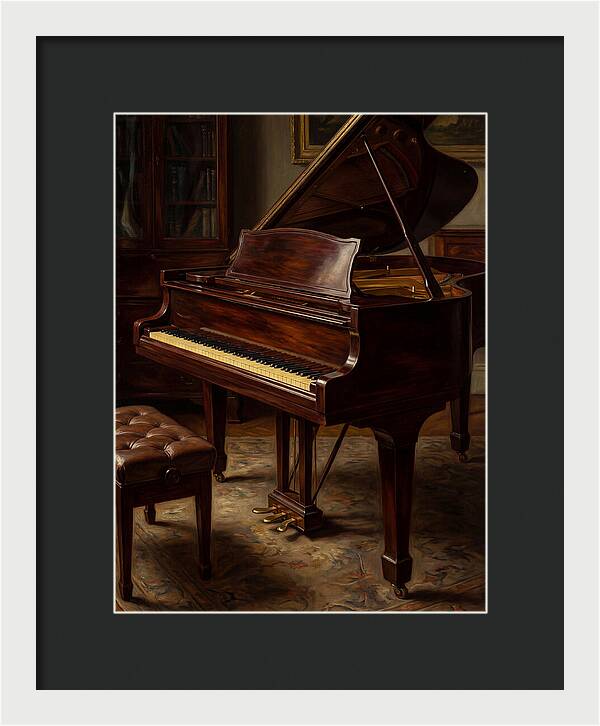 Elegant Grand Piano In A Cozy Room