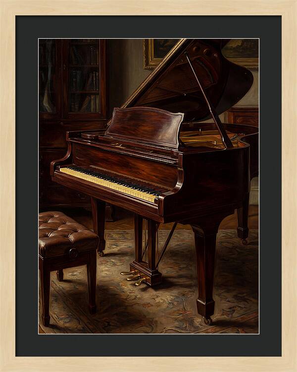 Elegant Grand Piano In A Cozy Room
