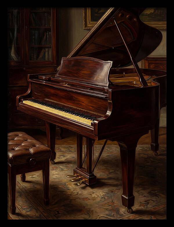 Elegant Grand Piano In A Cozy Room