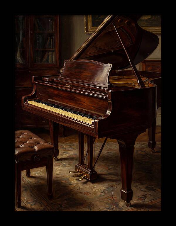Elegant Grand Piano In A Cozy Room