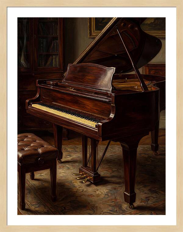 Elegant Grand Piano In A Cozy Room