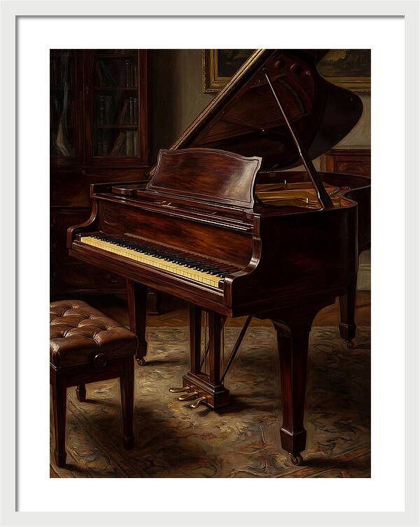Elegant Grand Piano In A Cozy Room