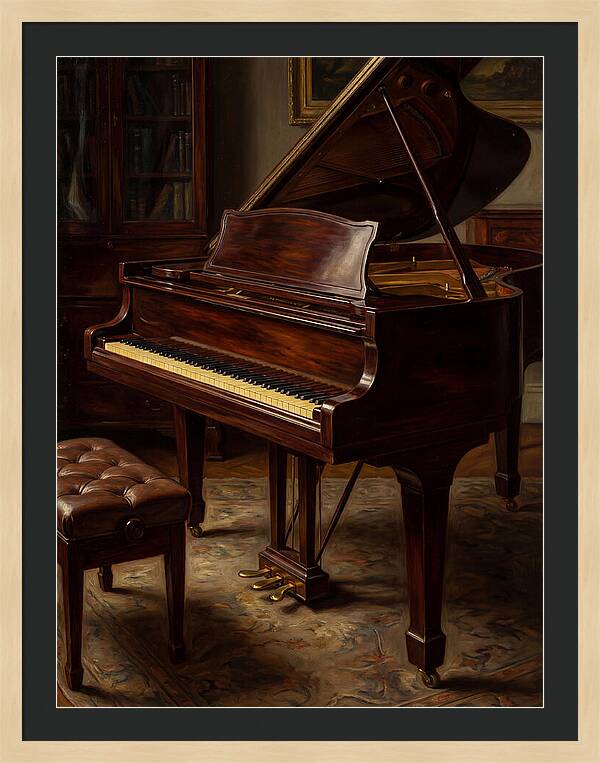 Elegant Grand Piano In A Cozy Room