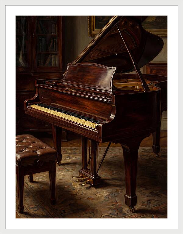 Elegant Grand Piano In A Cozy Room