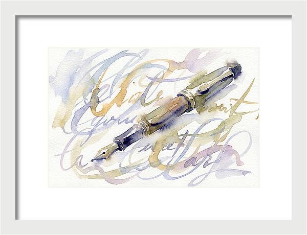 Elegant Pen In Watercolor