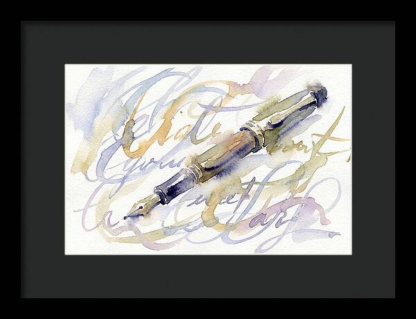 Elegant Pen In Watercolor