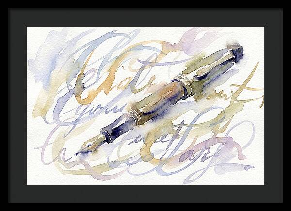 Elegant Pen In Watercolor