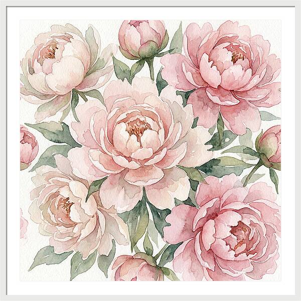 Elegant Peony Blossoms