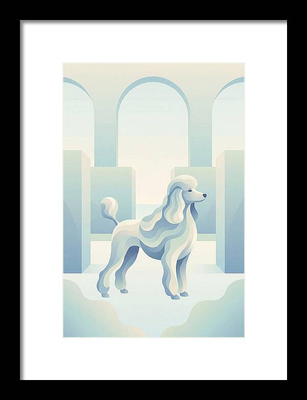 Elegant Poodle In A Dreamy Setting
