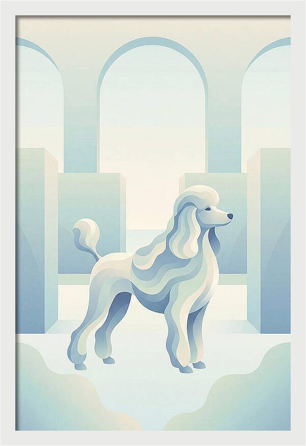 Elegant Poodle In A Dreamy Setting