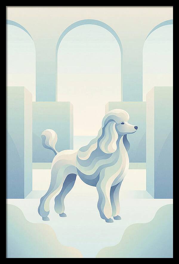 Elegant Poodle In A Dreamy Setting