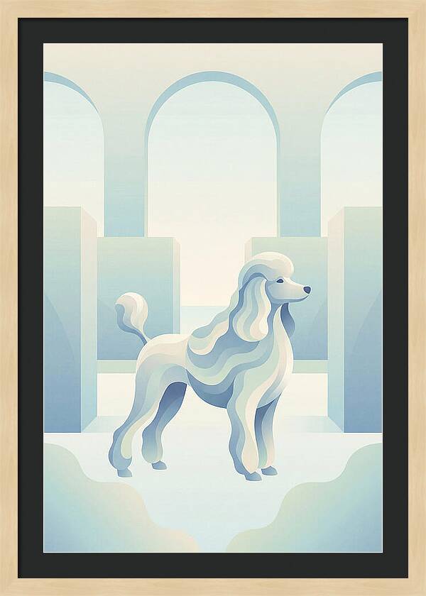 Elegant Poodle In A Dreamy Setting