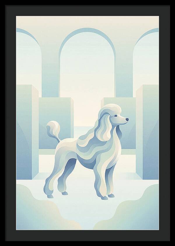 Elegant Poodle In A Dreamy Setting