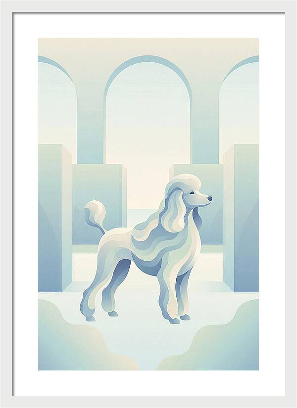 Elegant Poodle In A Dreamy Setting