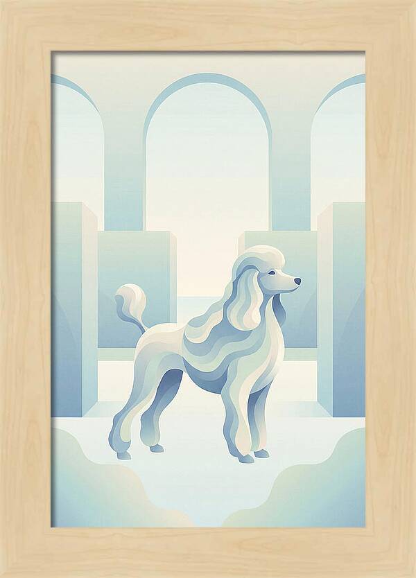 Elegant Poodle In A Dreamy Setting