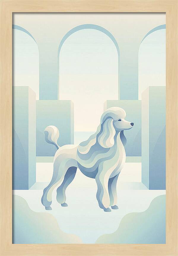 Elegant Poodle In A Dreamy Setting