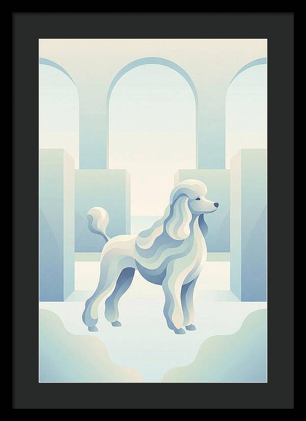 Elegant Poodle In A Dreamy Setting