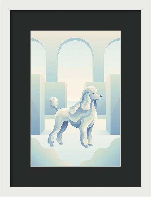 Elegant Poodle In A Dreamy Setting