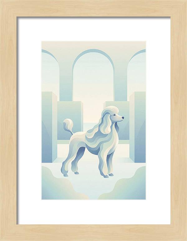 Elegant Poodle In A Dreamy Setting