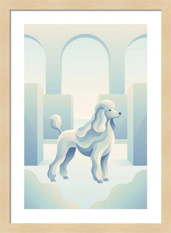 Elegant Poodle In A Dreamy Setting