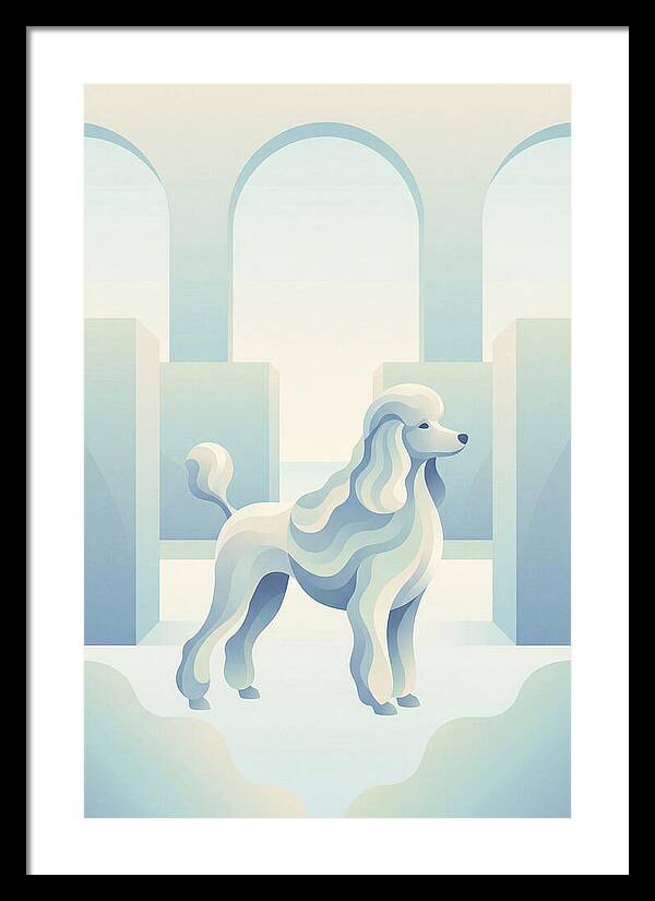 Elegant Poodle In A Dreamy Setting