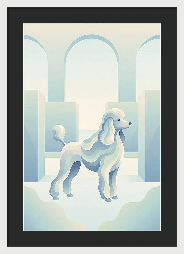 Elegant Poodle In A Dreamy Setting