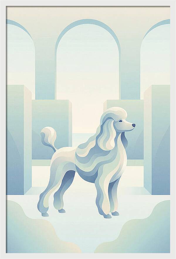 Elegant Poodle In A Dreamy Setting