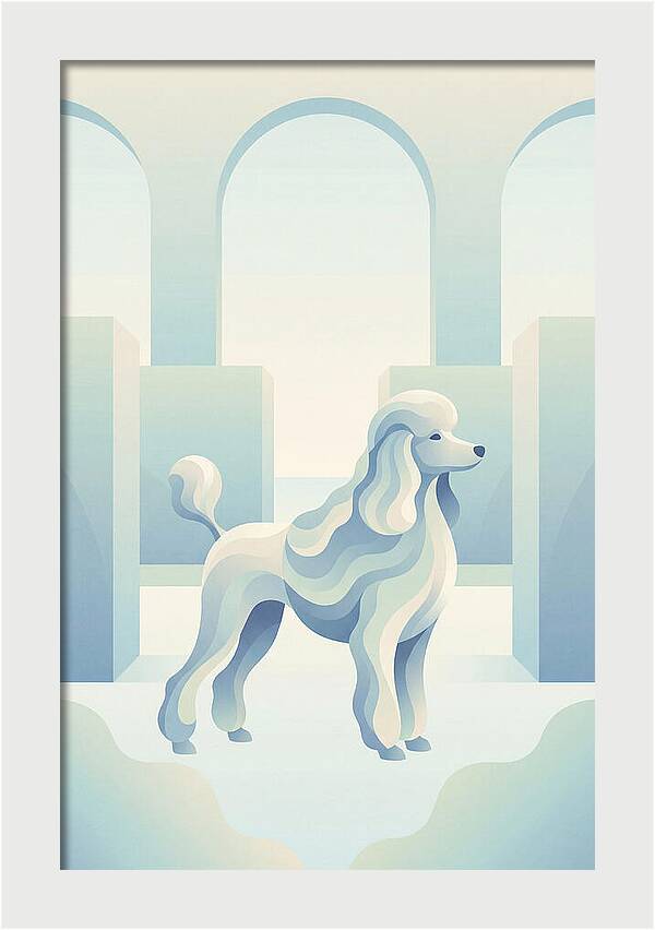 Elegant Poodle In A Dreamy Setting
