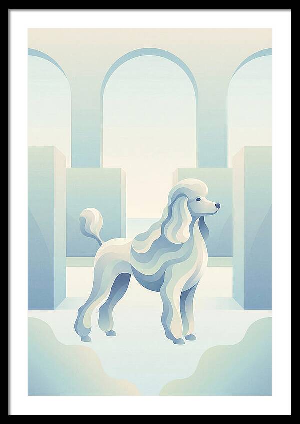 Elegant Poodle In A Dreamy Setting