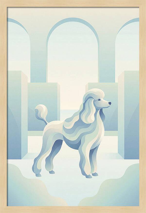 Elegant Poodle In A Dreamy Setting