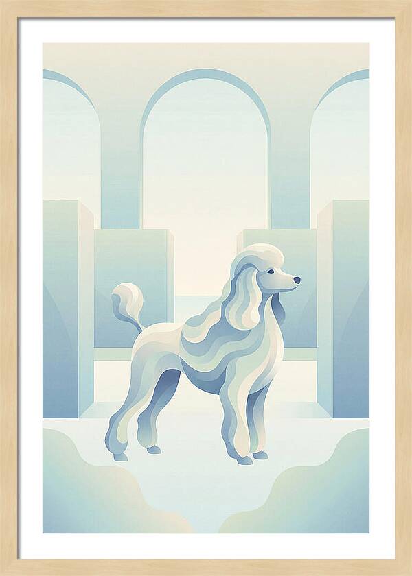 Elegant Poodle In A Dreamy Setting