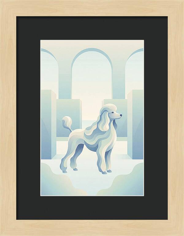 Elegant Poodle In A Dreamy Setting