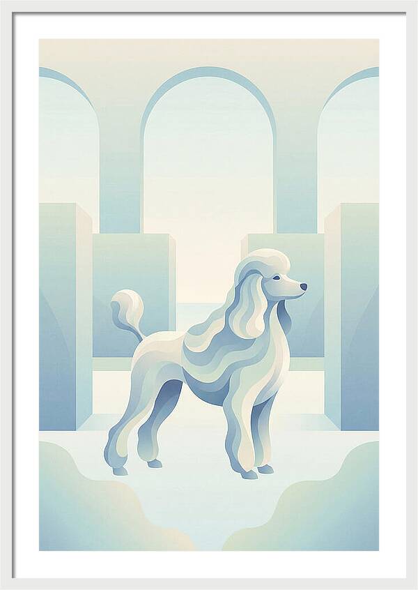 Elegant Poodle In A Dreamy Setting