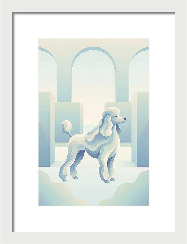 Elegant Poodle In A Dreamy Setting