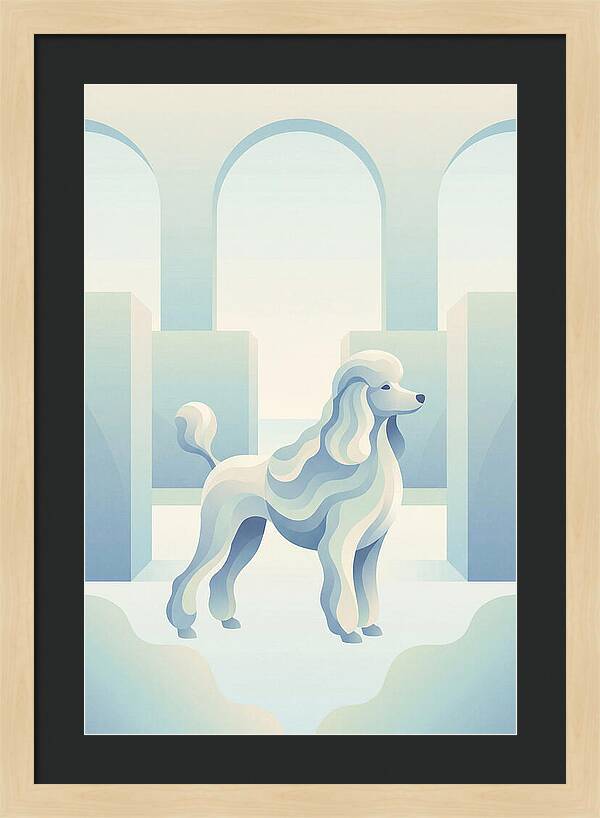 Elegant Poodle In A Dreamy Setting