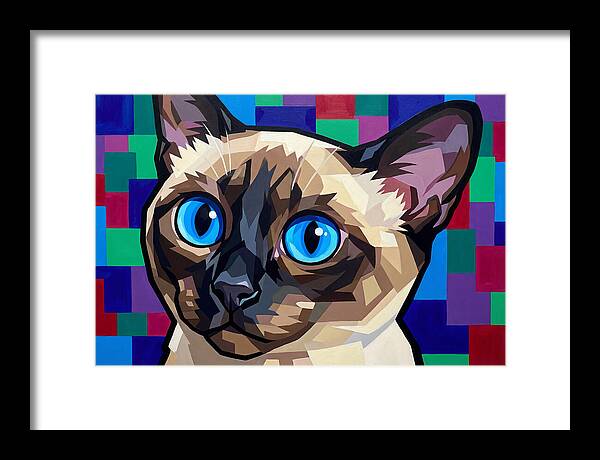 Elegant Siamese Cat Study