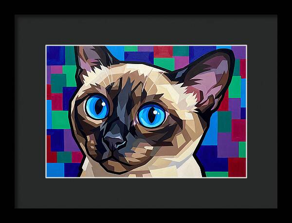 Elegant Siamese Cat Study