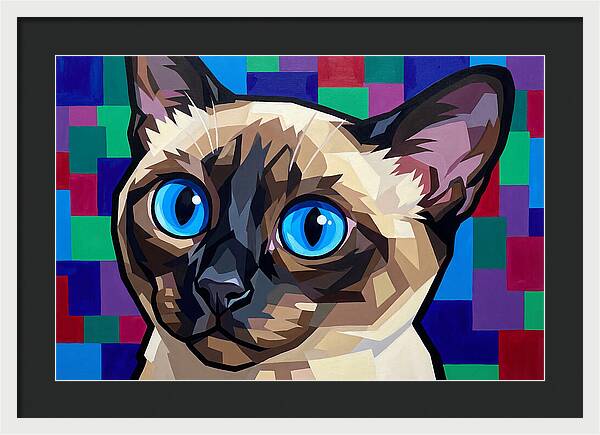 Elegant Siamese Cat Study