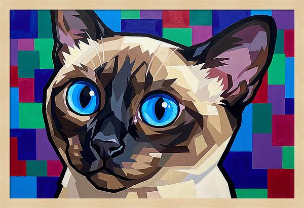 Elegant Siamese Cat Study