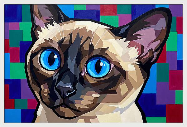 Elegant Siamese Cat Study