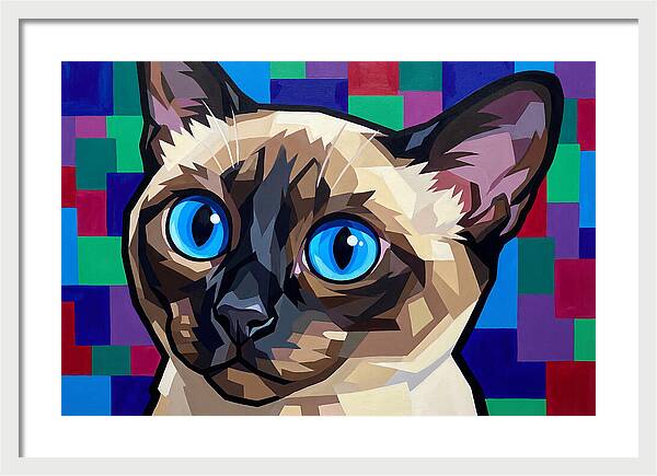 Elegant Siamese Cat Study
