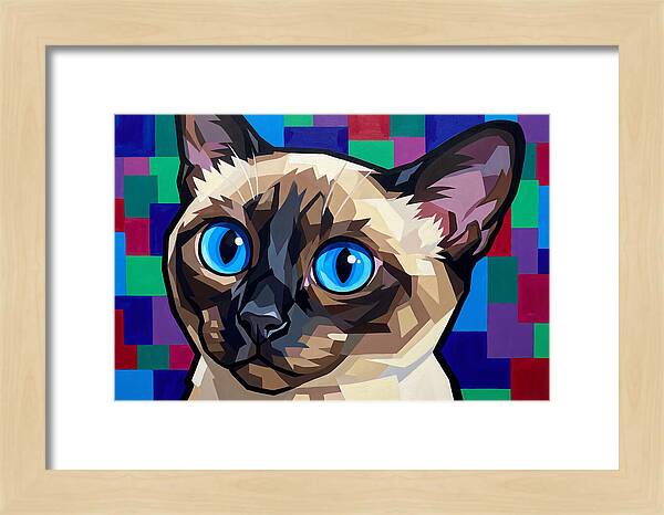 Elegant Siamese Cat Study