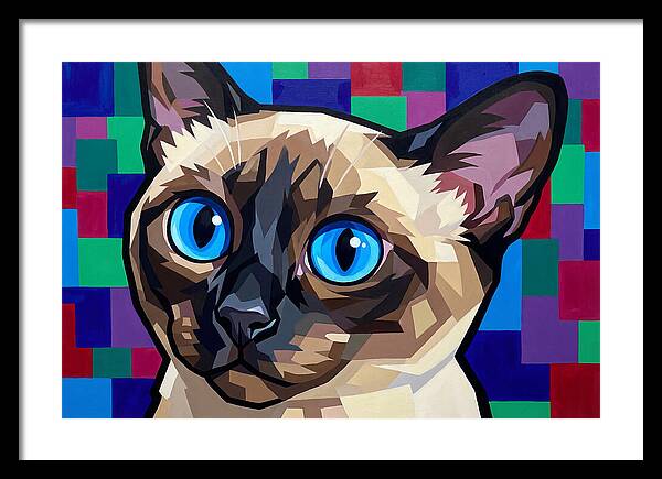 Elegant Siamese Cat Study