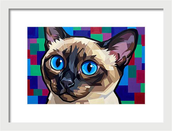 Elegant Siamese Cat Study