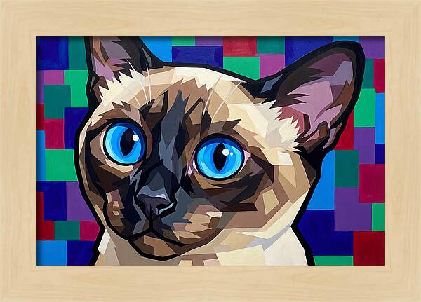 Elegant Siamese Cat Study