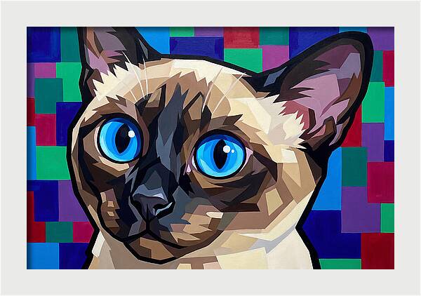 Elegant Siamese Cat Study